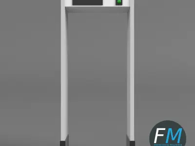 Airport metal detector 3D model