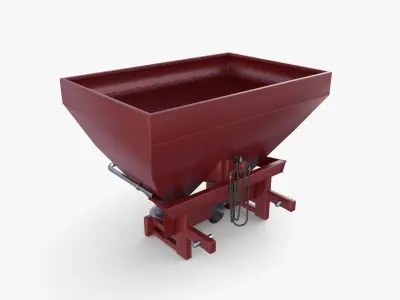 Fertilizer chemical spreader V2 Low-poly 3D model