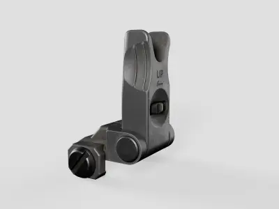 Knights Armament Micro Flip Up Backup Iron Sights Low-poly 3D model