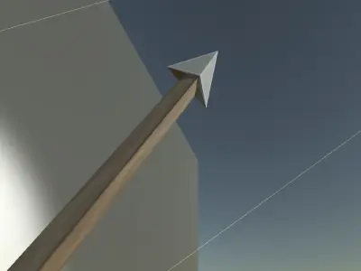 Simple arrow model Free low-poly 3D model