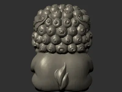 baby guardian lion 3D print model