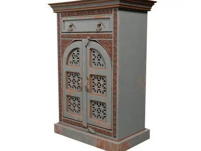 Wooden cabinet- Realistic 3D model