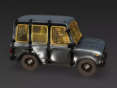 Heritage Graphite Station Wagon 3D Model Low-poly 3D model