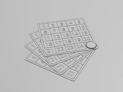 Steel Number Plate 3D model