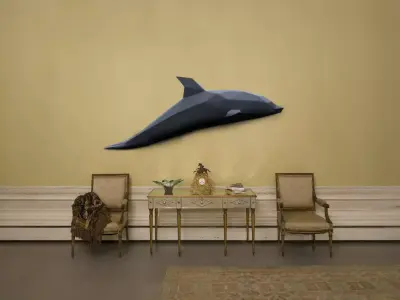 Dolphin Model - Animal as Home Decoration  Low-poly 3D model