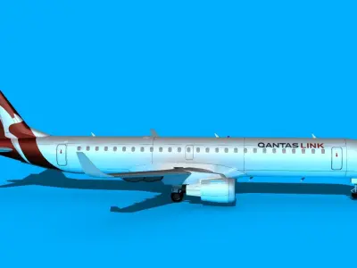 Embraer Emb-190 Qantas Link 3D model
