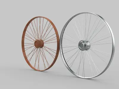 Vintage Wheel 3D model