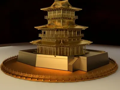 Chinese Ancient House 3D model get