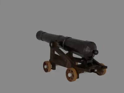 Galleon Cannon 3D model