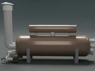  Water Bath Heater 3D model