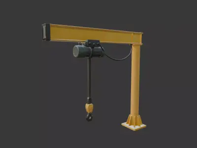 Jib Crane 3D model from CGTrader