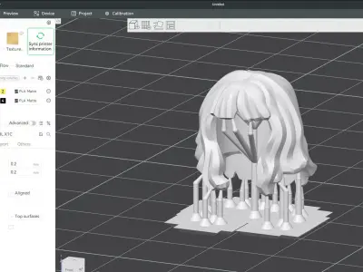 Custom3Dprint Minifigure Accessory - Minifigure Hair S2 - 082 3D print model