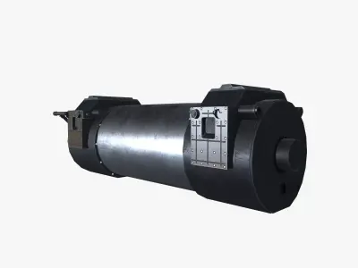 Torque seal cylinder Low-poly 3D model