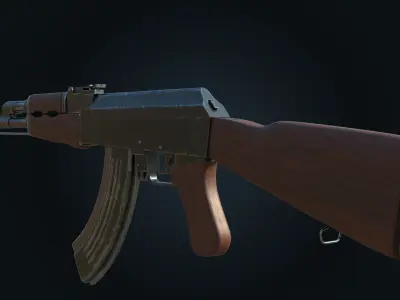AK-47 game-ready ak - rifle 3D model