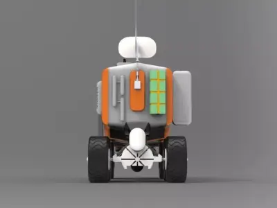 All-terrain research vehicle 3D print model