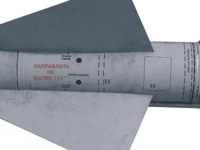 V-755 soviet cold war SA-2 Guideline Volhov SAM Low-poly 3D model