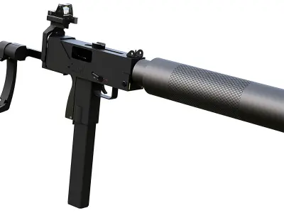 Ingram M10 MAC10 VMAC45 3D model