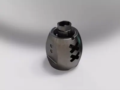 Tactical Compensator Attachment props  3D model
