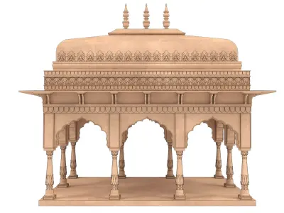 Indian Palace Dome 3D model get