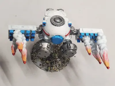 Federation Enclave Missile Drone Set 3D print model
