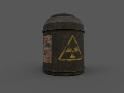 CHEMICAL BOTTLE Low-poly 3D model