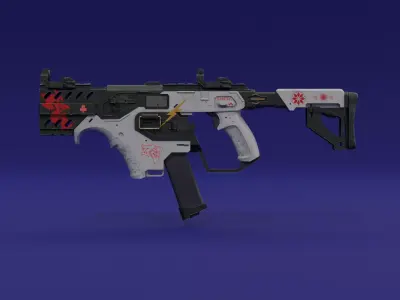 Custom Paint SMG 3D model