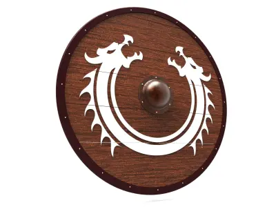 Viking shield 3D model