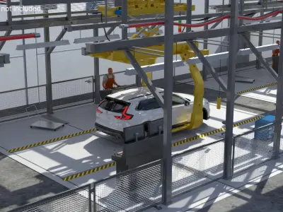  Honda Body Conveyor and Worker 