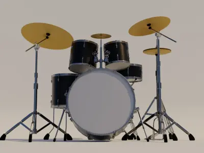 Drum set kit - kit 3D model