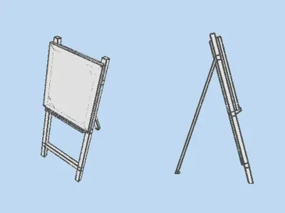 Drawing Tool - Art Stand 3D model