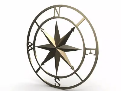 Compase rose 3D model