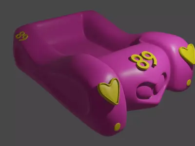 cartoon car- minnie mouse 3D print model