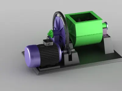 machine industry industrial equipment manufacture production 3D model