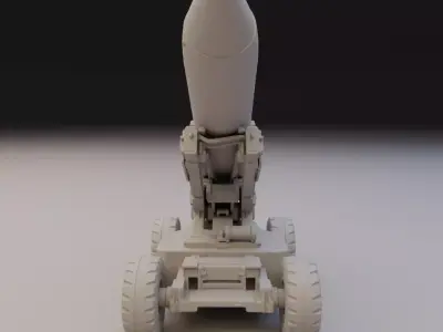 Missile transport and launch vehicle  3D print model purchase
