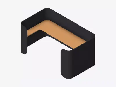Booth - Simplicity - Type 4 Low-poly 3D model