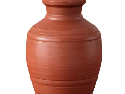 Clay vases pots jugs 3D model