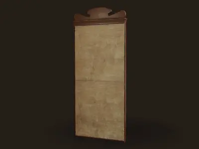 Dirty Mirror - PBR Game Ready Low-poly 3D model
