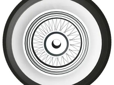 Spoke wheel 30s 3D model