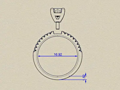 En ring 5 3D model