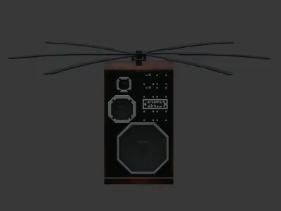 speaker helicopter 3D model
