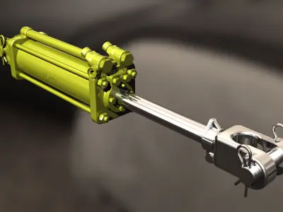 hydraulic cylinder Ts75-200-3 Free 3D model