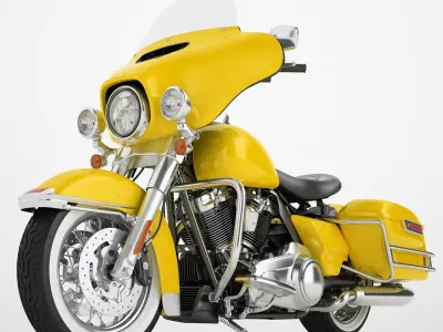 Classic Motorcycle 02 3D model