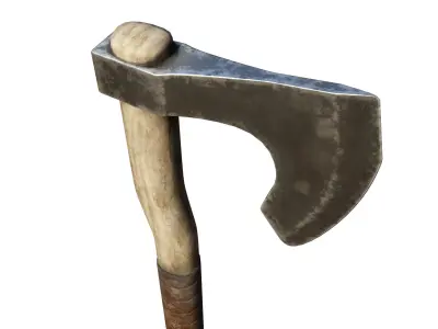 Ax Medieval Low-poly 3D model order