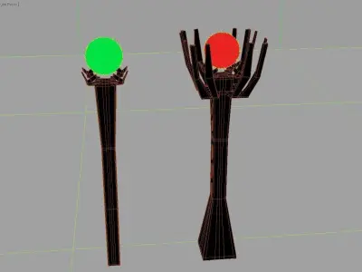 Magic Stands Monuments Low-poly 3D model