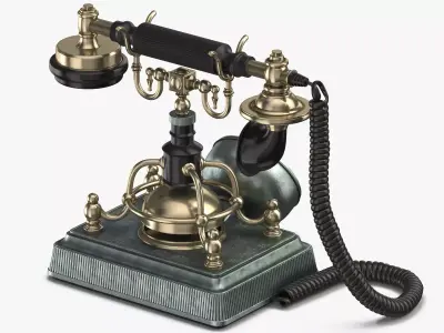 Retro Phone 3D model