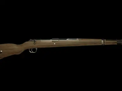 Mauser 98k Low-poly 3D model buy