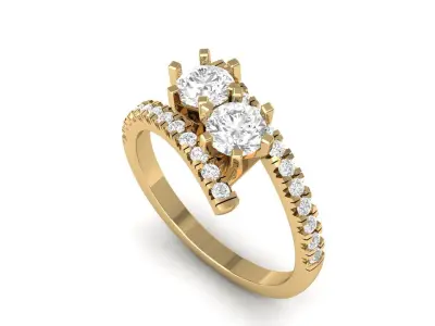Wedding Ring  3D print model 388