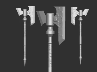 Battle Axe Printable 3D print model