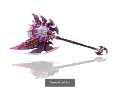 Demon Lord Weapons 3D Model Pack