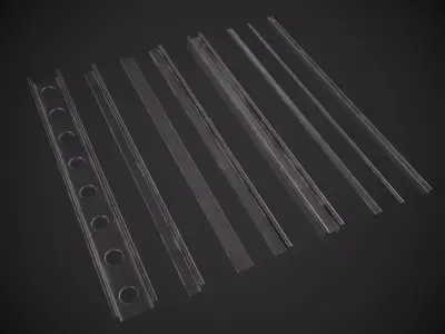 Generic Steel Beams Low-poly 3D model
